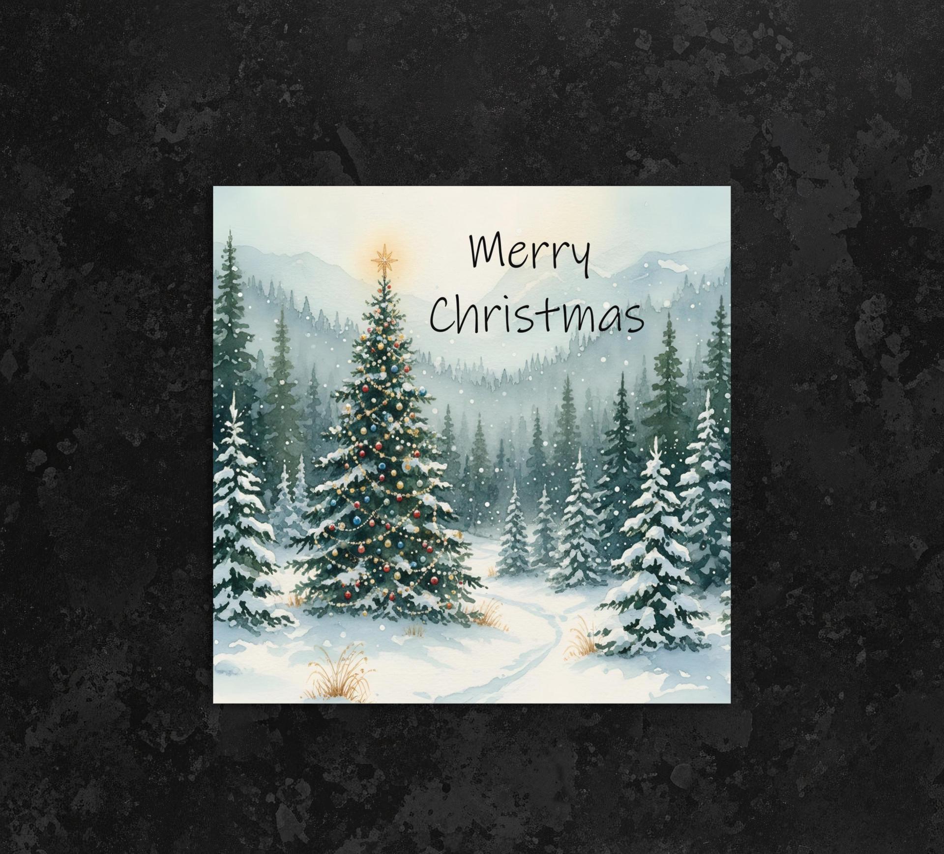 Christmas Gift Cards, Large Note Card, Money Card
