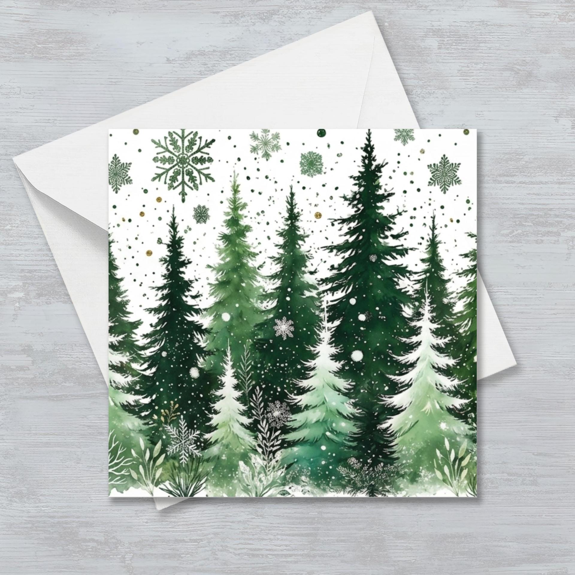 Christmas Gift Cards, Large Note Card, Money Card
