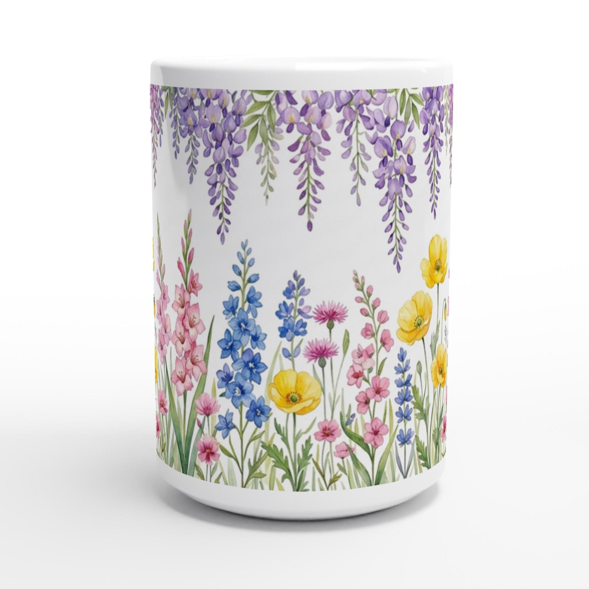 Floral Cups -  Large and Small Ceramic Mugs