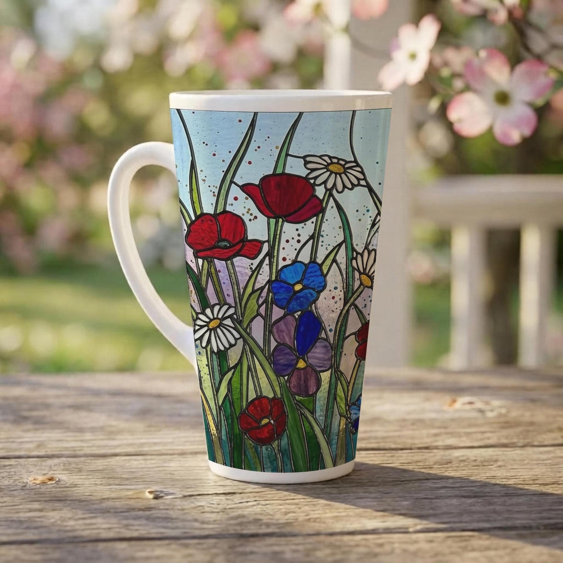 Latte 17oz Ceramic Mug - Coffee or Tea Cup, Extra Tall