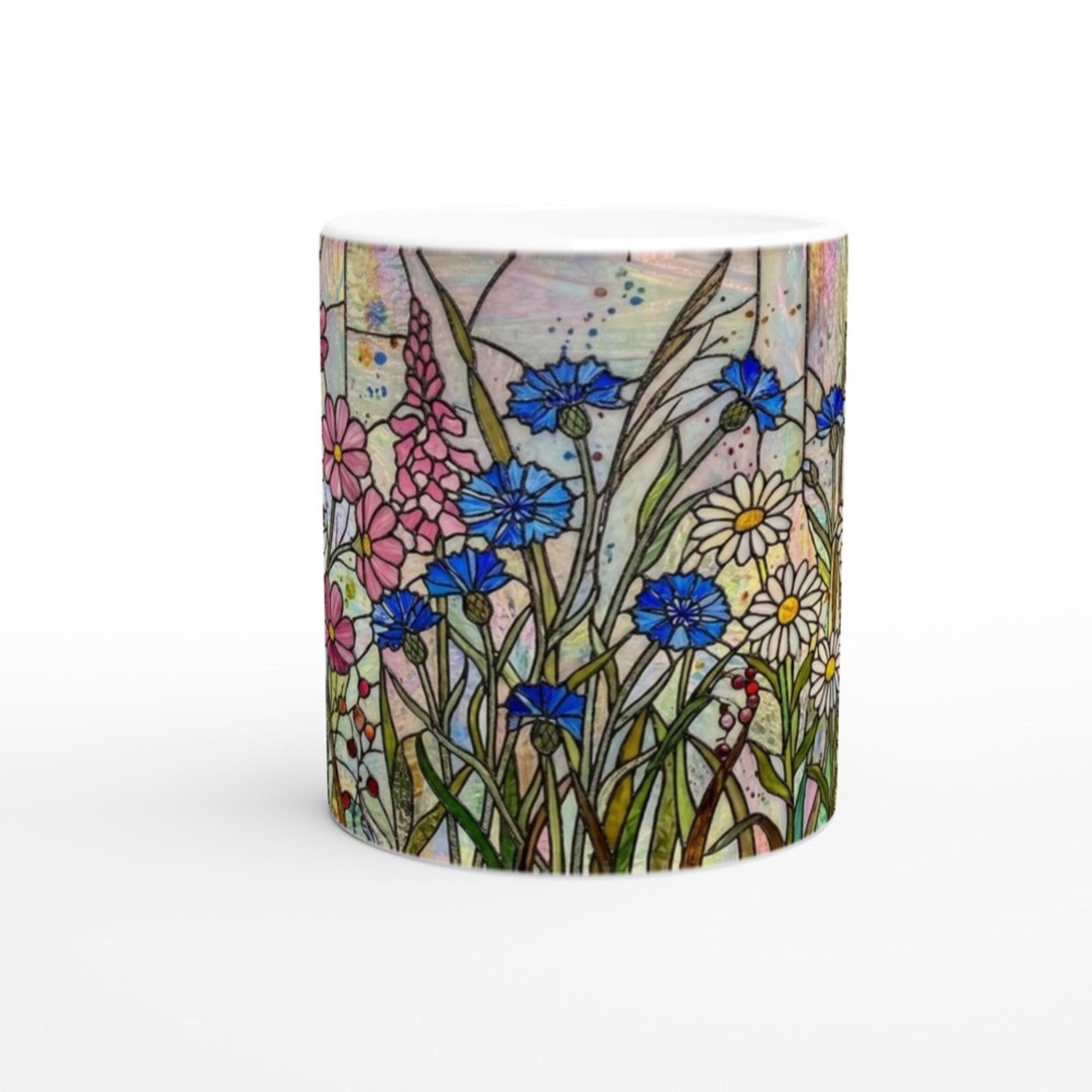 Floral Cups -  Large and Small Ceramic Mugs