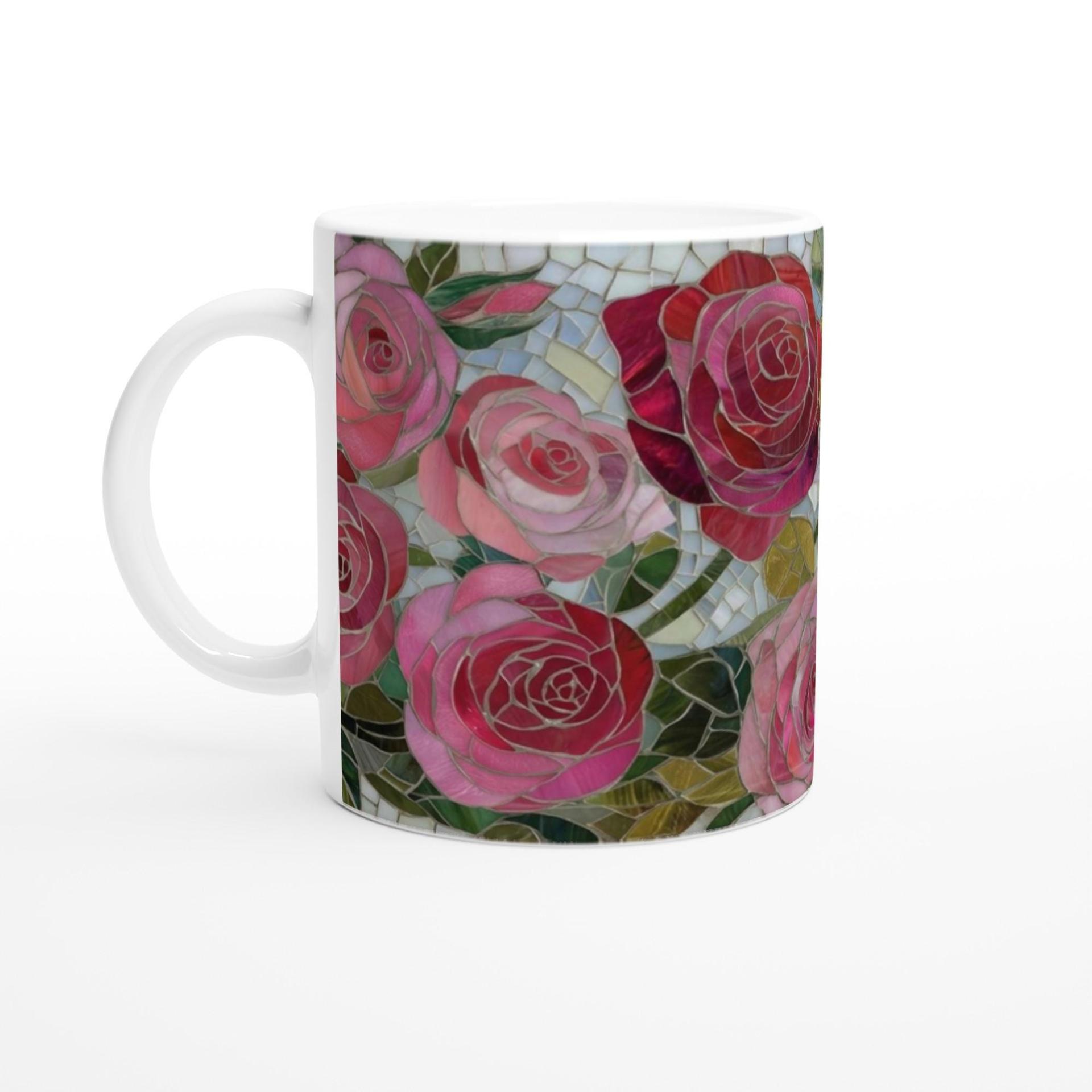 Roses- Floral Cups -  Large and Small Ceramic Mugs