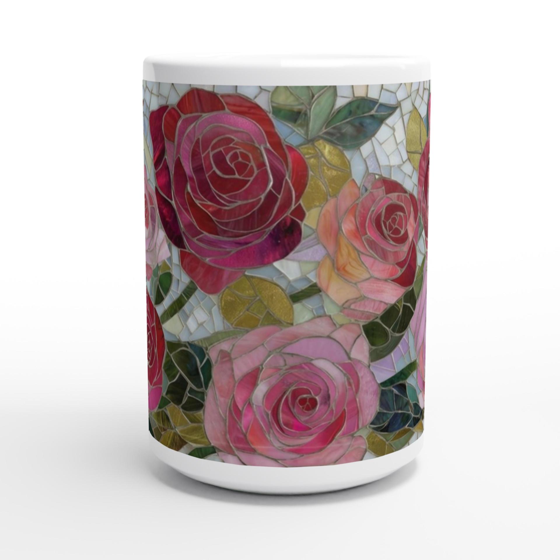 Roses- Floral Cups -  Large and Small Ceramic Mugs