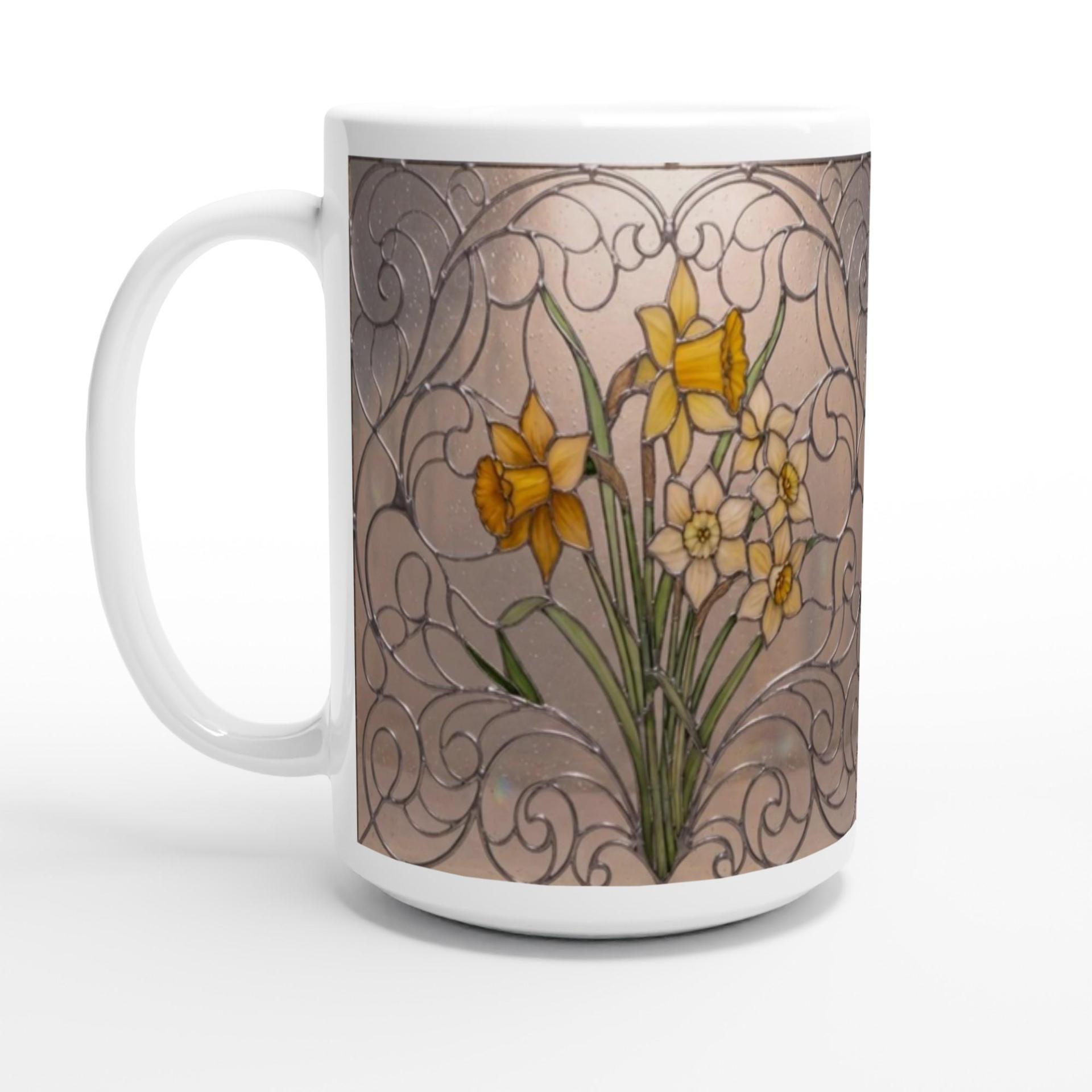 Floral Cups -  Large and Small Ceramic Mugs