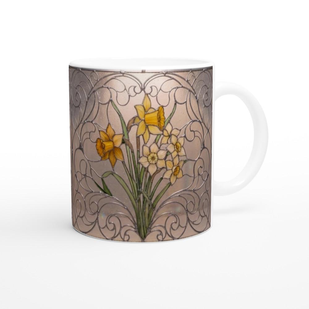 Floral Cups -  Large and Small Ceramic Mugs