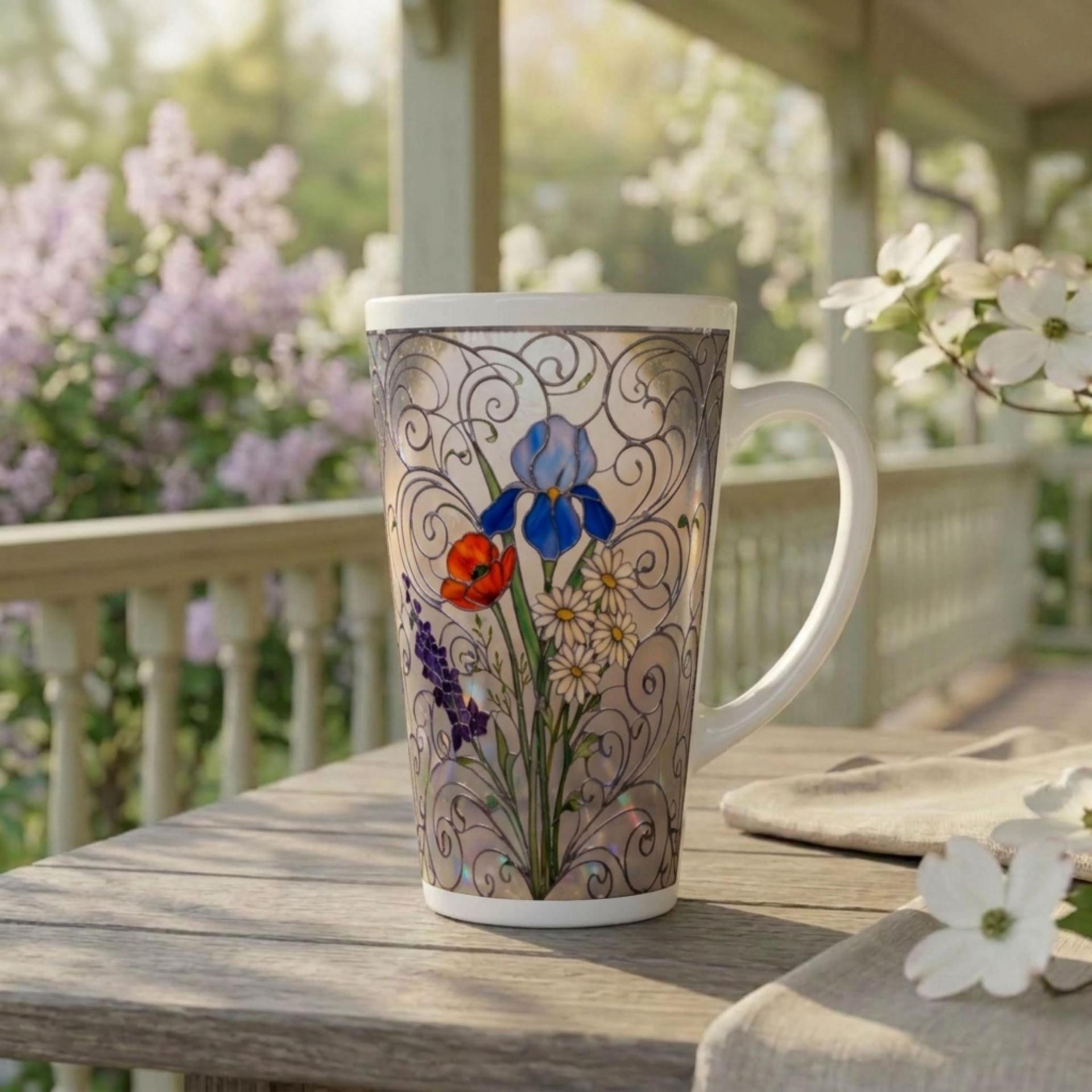 Latte 17oz Ceramic Mug - Coffee or Tea Cup, Extra Tall