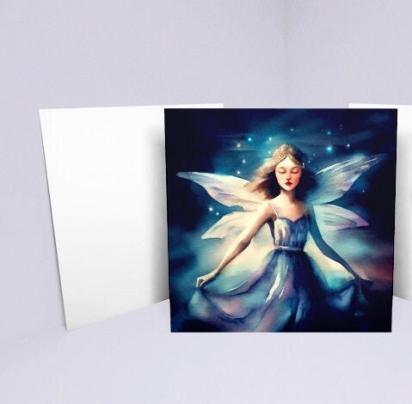 Fairy Cards, Large Note Card, Invites, Birthday, Gift Card