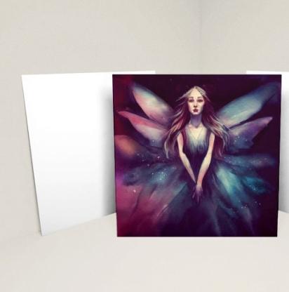 Fairy Cards, Large Note Card, Invites, Birthday, Gift Card