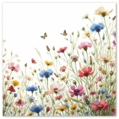 Wildflowers - Single Card or Bulk 10 Pack of Gift Cards