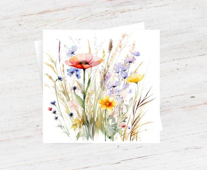 Wildflowers - Single Card or Bulk 10 Pack of Gift Cards