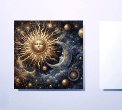 Sun and Moon - Greeting Cards