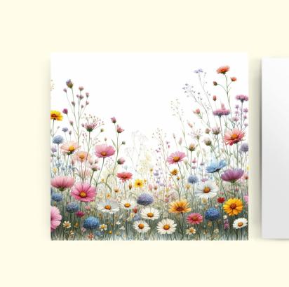 Wildflowers - Single Card or Bulk 10 Pack of Gift Cards