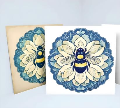 Bumble Bee Set, Gift Cards, 3 Designs, Bulk Pack of Cards