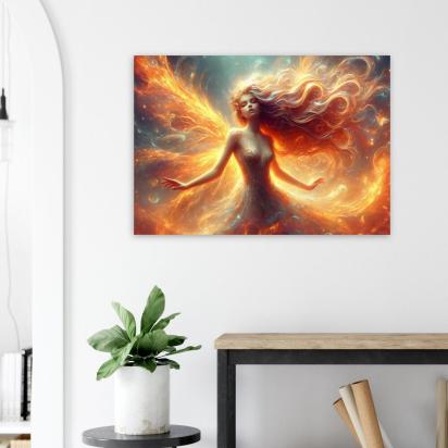 Fire Fairy - Original Art Print - Framed or Unframed