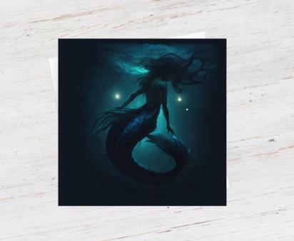 Mermaid Greeting Cards, Birthday, Invitations, Thank You Cards