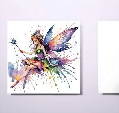 Fairy Greeting Cards, Set of 4 Designs, Bulk Pack of Cards