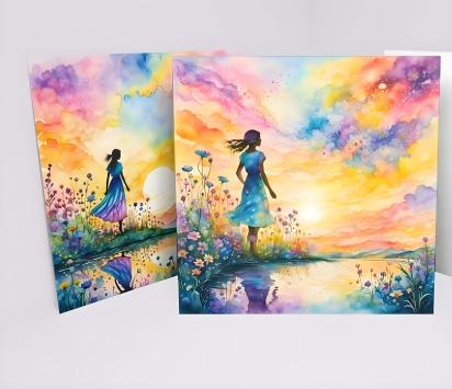 Set of Floral Gift Cards, 3 Designs, Bulk Pack of Cards
