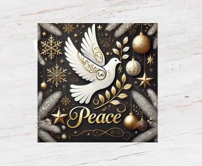3 Pack, Dove of Peace, Holiday Greeting Cards, Bulk Pack of Cards