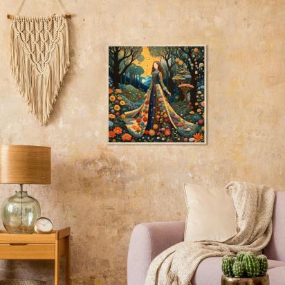 Floral Forest, Original Art, Framed or Unframed Print on Paper