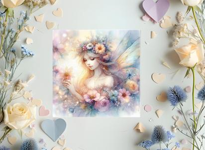 Fairy Greeting Cards, Large and Small Notecards, Birthday, Invitations