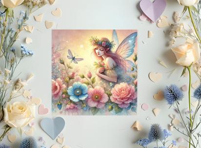 Fairy Greeting Cards, Large and Small Notecards, Birthday, Invitations
