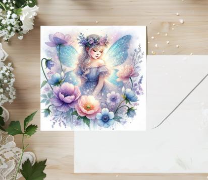 Set of 3 Designs, Fairy Greeting Cards, Bulk Pack of Cards