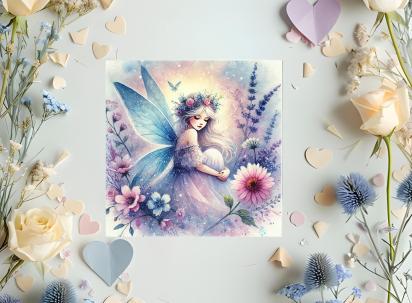 Fairy Greeting Cards, Large and Small Notecards, Birthday, Invitations