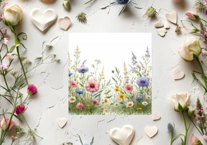 Wildflowers - Single Card or Bulk 10 Pack of Gift Cards