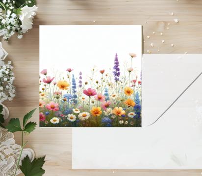 Wildflowers - Single Card or Bulk 10 Pack of Gift Cards