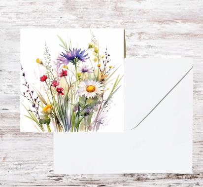 Wildflowers - Single Card or Bulk 10 Pack of Gift Cards