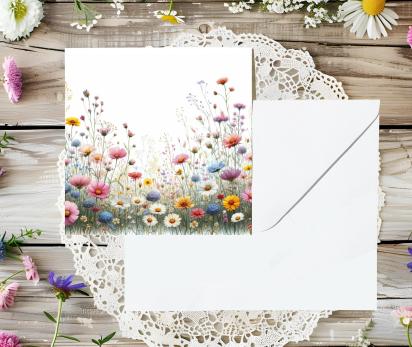 Wildflowers - Single Card or Bulk 10 Pack of Gift Cards