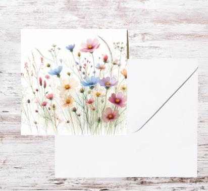 Wildflowers - Single Card or Bulk 10 Pack of Gift Cards