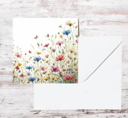 Wildflowers - Single Card or Bulk 10 Pack of Gift Cards