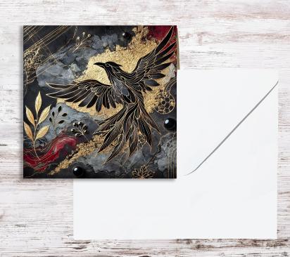 Raven - Large Cards, Notecards, Birthday, Invites