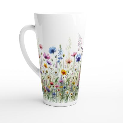 Latte 17oz Ceramic Mug - Coffee or Tea Cup, Extra Tall