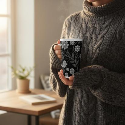 Latte 17oz Ceramic Mug - Coffee or Tea Cup, Extra Tall