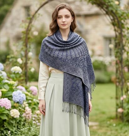 Soft Pashmina Shawl & Scarf for Women, Wide Scarf, Sarong or Head Wraps