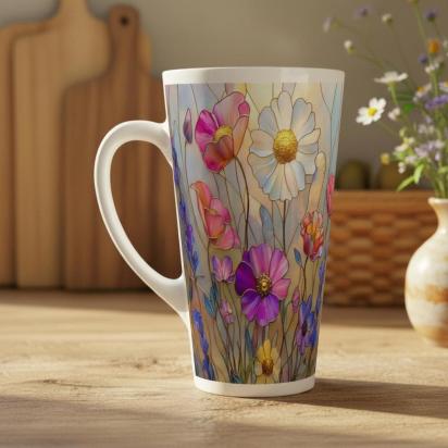 Latte 17oz Ceramic Mug - Coffee or Tea Cup, Extra Tall