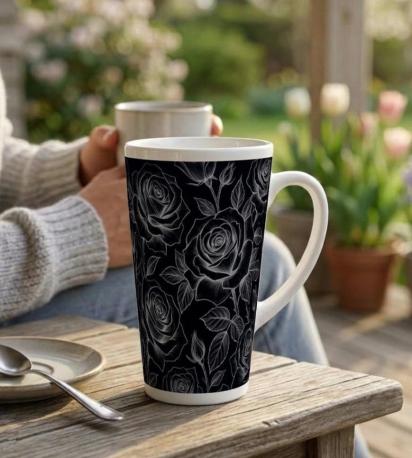 Latte 17oz Ceramic Mug - Coffee or Tea Cup, Extra Tall