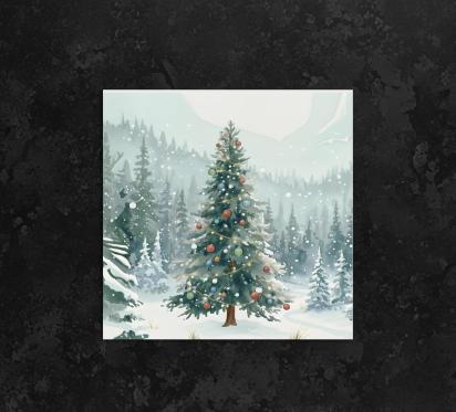 Christmas Gift Cards, Large Note Card, Money Card