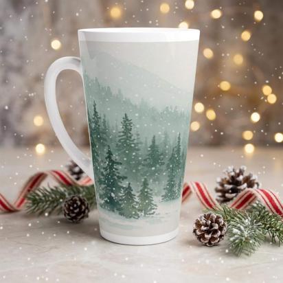 Latte 17oz Ceramic Mug - Coffee or Tea Cup, Extra Tall